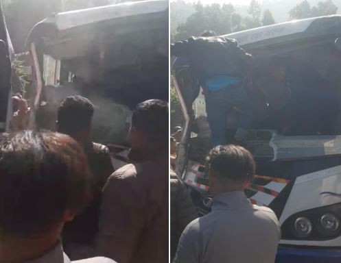 धादिङमा दुई बस एकापसमा ठोक्किँयो, १३ जना घाइते