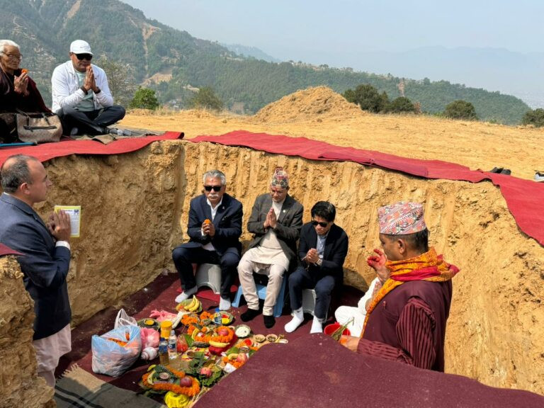 भक्तपुरमा लक्जरीय ५ तारे रिसोर्ट स्वनिगः बनाउन भूमि पूजा