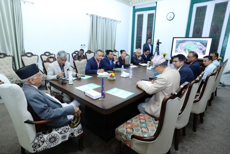 त्रिवि क्रिकेट मैदान निर्माणमा भइरहेको ढिलाइबारे प्रधानमन्त्रीले लिए स्पष्टीकरण