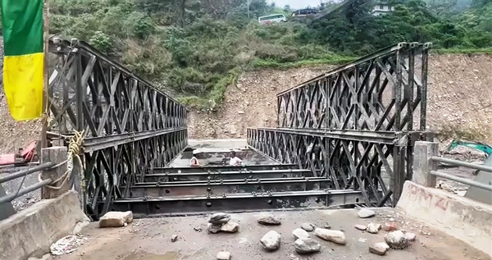 बाढीले डाइभर्सन बगाएपछि कान्ति लोकपथ पूर्णरूपमा अवरुद्ध