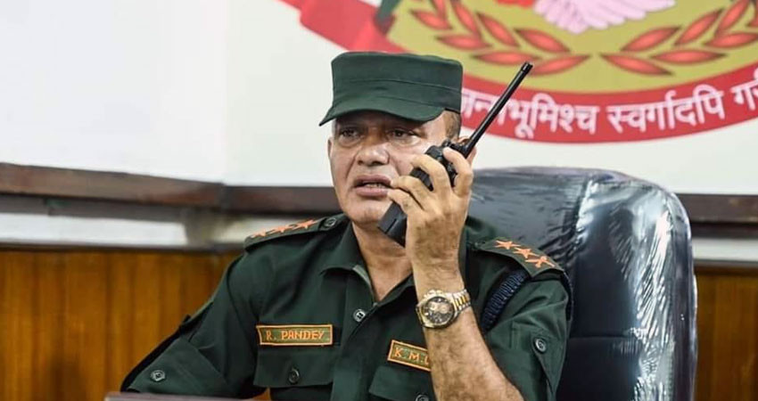 काठमाडौं महानगरका प्रहरी प्रमुख पाण्डेलाई ‘निलम्बन गर्ने निर्णय’ कार्यान्वयन नगर्न आदेश