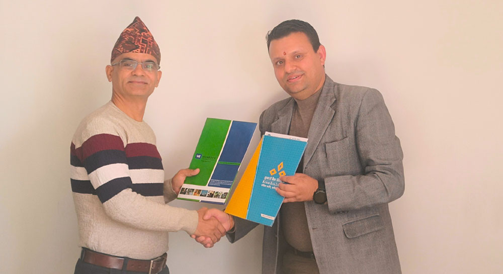 कुमारी बैंक र वीनरक इन्टरनेशनलबीच उद्यलमशिलता सुदृढिकरणका लागि संझौता