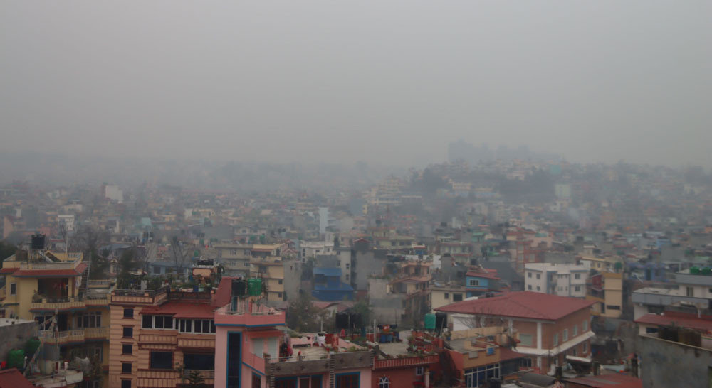 काठमाडौँमा बढ्दै छ वायु प्रदूषण, सचेत रहन आग्रह