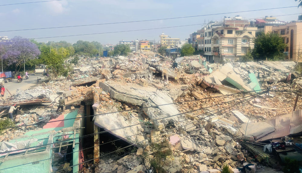 धोबीखोला ‘करिडोर’का पक्की घर भत्काउन थालियो