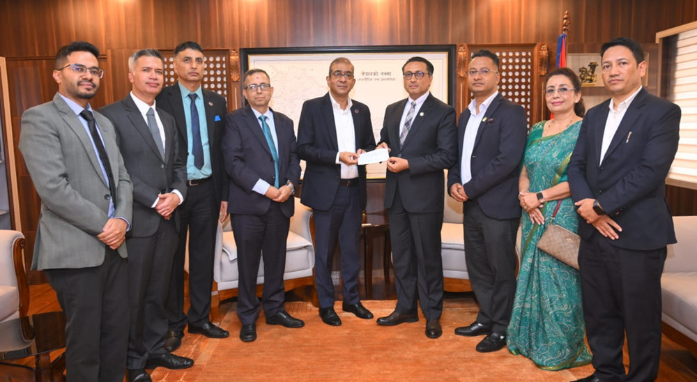 एनएमबि बैंकद्वारा भोटेकोशी बाढी प्रभावितका लागि ३ करोड ५१ लाख सहयोग